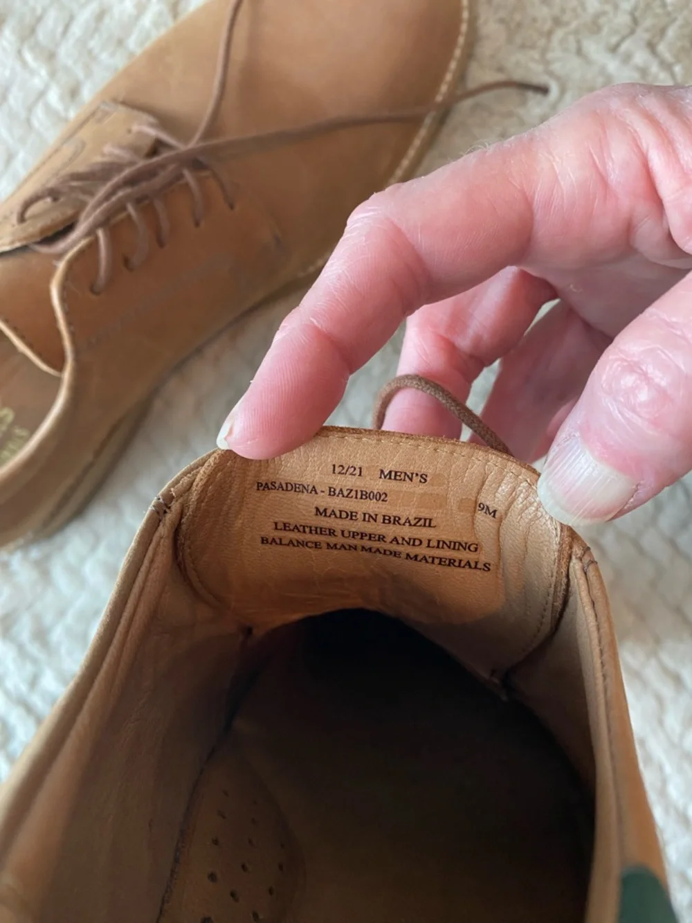 G.H. Bass & Co. Brown Leather Derby Lace-Up Shoes